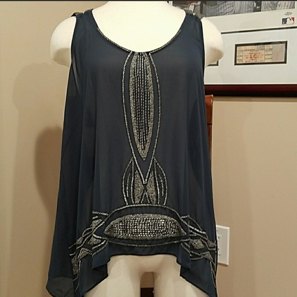 Bar III gorgeous tank - navy